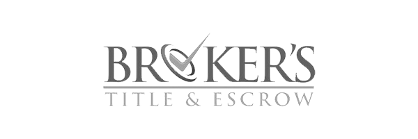 dark and light grey brokers title logo